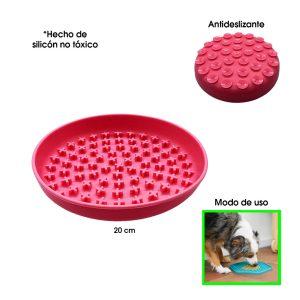 PLATO P/MASCOTA SILICON ANTI ANSIEDAD MEDIANO 20CM  DAN-09-4