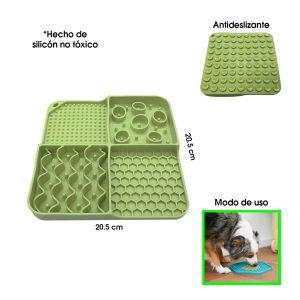 PLATO P/MASCOTA SILICON  ANTI ANSIEDAD SMAL 20.5X20.5CM L DAN-09-8