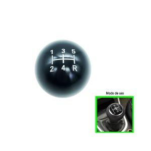 PERILLA  P/PALANCA CAMBIOS NEGRA  ALUMINIO REDONDA SY-PDT0251A