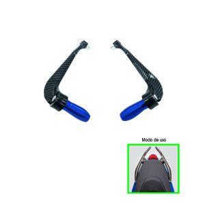 MANECILLA P/MOTO ALUMINIO CARBON AZUL 2 PCS HH11-3