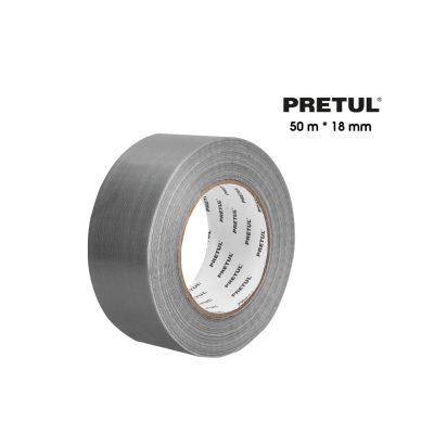 CINTA P/DUCTO 2 PULGADAS 5CM X 50MTS 0.16MM PRETUL