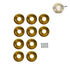 TORNILLOS RACING 10 PCS DORADO