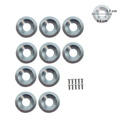 TORNILLOS RACING 10 PCS PLATEADO