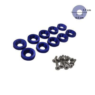 TORNILLOS RACING 10 PCS BLUE