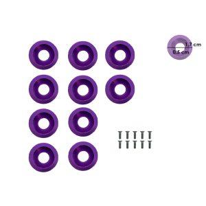 TORNILLOS RACING 10 PCS  PURPURA