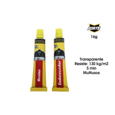 EPOXICO TRANSPARENTE 5 MINUTOS HASTA 130KG 16 GRAMOS  FOTIKONG