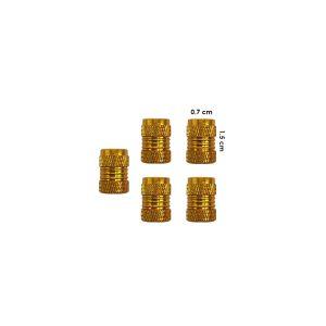 TAPONES P/VALVULA 5 PCS DORADO HF0859