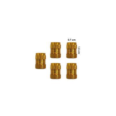 TAPONES P/VALVULA 5 PCS DORADO HF0859