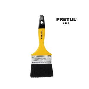 BROCHA MANGO PLASTICO 3 PULGADAS PRETUL