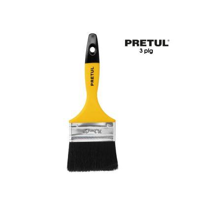 BROCHA MANGO PLASTICO 3 PULGADAS PRETUL
