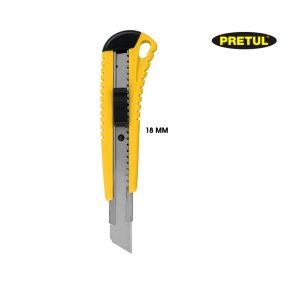 CUCHILLA CORTA CARTON PRETUL 18MM ALMA METALICA