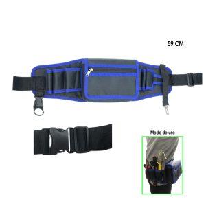 BOLSA PORTA HERRAMIENTA  A LA CINTURA  AZUL 59 CM W7W