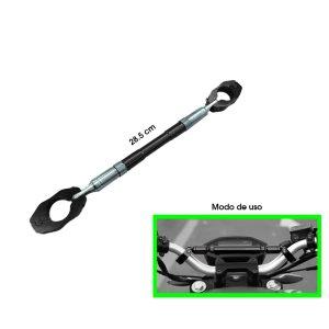 BARRA  ESTABILIZADORA MANUBRIO MOTO NEGRA 28.5CM
