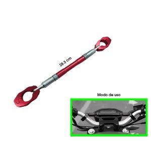 BARRA  ESTABILIZADORA MANUBRIO MOTOR ROJO 28.5CM