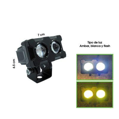 NEBLINERA EXPLORADORA RECTANGULAR DUAL COLOR FLASH LUPA B100-OP
