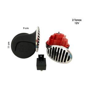 BOCINA P/CARRO CARACOL PAR 12V ROJA
