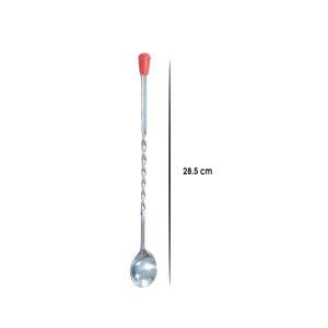 CUCHARA P/BARTENDER C/PUNTA ROJA 38.5CM ACERO INOX MH-3104/ACR74