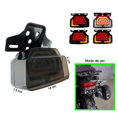 LAMPARA P/MOTO LED STOP Y PIDEAS BLANCA ROJA  AMBAR