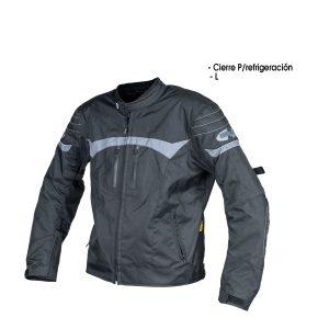 CHUMPA PROTECTORA P/MOTORISTA L NEGRO/GRIS ITALIKA