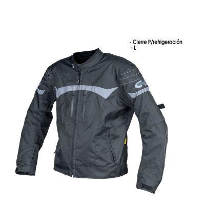 CHUMPA PROTECTORA P/MOTORISTA L NEGRO/GRIS ITALIKA