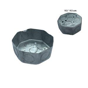 CAJA OCTOGONAL METALICA 4X4 TROQUELADA