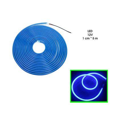 CINTA LED 5050 NEON FLEXIBLE 5MTSX1CM 12V  AZUL