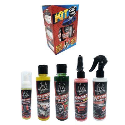 KIT DE CAR CARE SHAMPO/SILICONE/SHINED/ESPUMA/ESPONJA  EBULLIENT