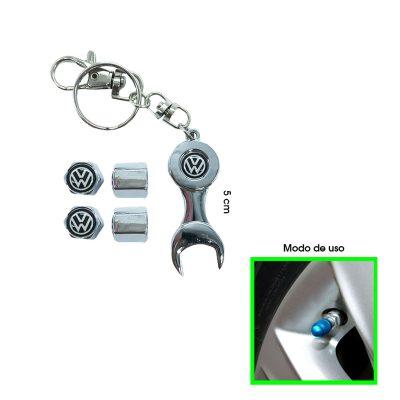 TAPONES P/VALVULAS Y LLAVERO VOLKSWAGEN