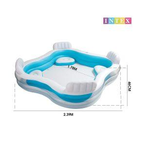 PISCINA INFLABLE INTEX 2.39X46CM CON ASIENTOS