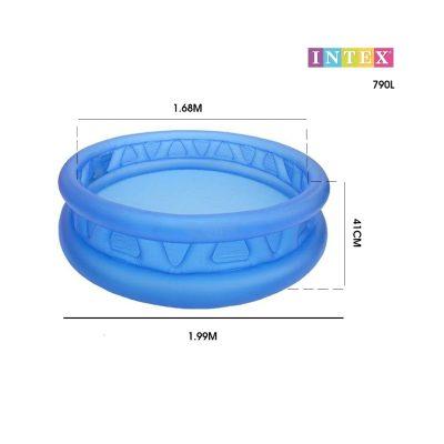 PISCINA INFLABLE INTEX 1.68X1.99X41CM CELESTE