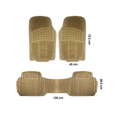 ALFOMBRA P/CARRO 3 PCS BEIGE