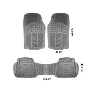 ALFOMBRA P/CARRO 3 PCS GRIS