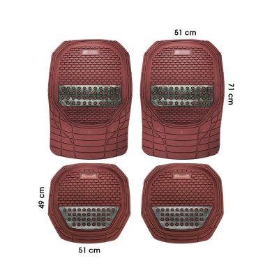 ALFOMBRA DE HULE C/ANTIDESLIZANTE 4 PCS CORINTO