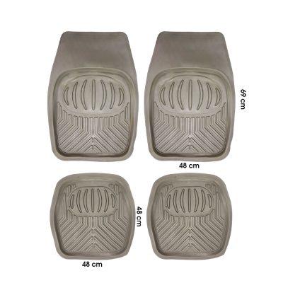 ALFOMBRA P/CARRO 4PC BANDEJA  BEIGE