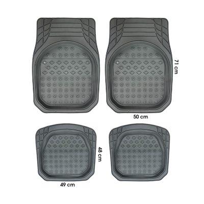ALFOMBRA P/CARRO 4PC BANDEJA GRIS