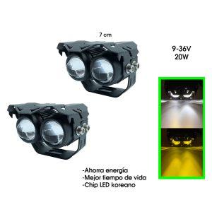 NEBLINERA MOTO DUAL COLOR EXPANSIVA 1.3A 9-36V 20W  U122-01