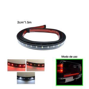 CINTA LED TRASERA 1.5 MTX2CM ROJO/BLANCO FRENO RETRO DIRECCIONAL  PC02-1.5M