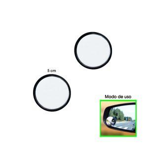 RETROVISOR P/CARRO SPOT 2PLG 2 PCS PLASTICO NEGRO CJ-M-185