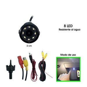 CAMARA P/RETROCESO 8 LED EMPOTRAR C/SIERRA KZ-011E