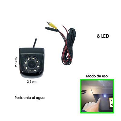 CAMARA P/RETROCESO 8 LED EMPOTRAR KZ-017E8