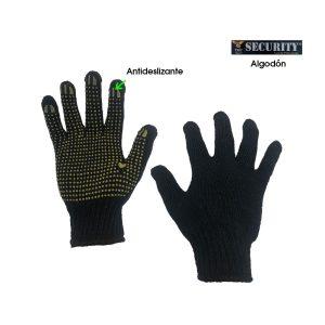 GUANTES ANTIDELIZANTES DE ALGODON NEGROS