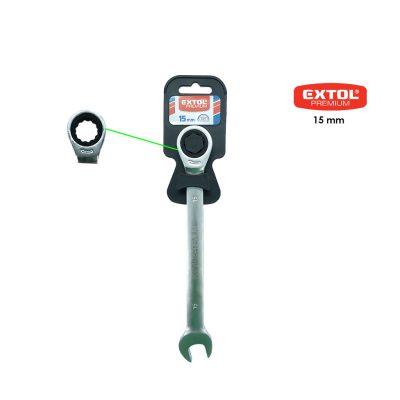 LLAVE COLA Y CORONA C/RATCHET 15MM EXTOL