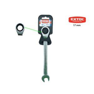 LLAVE COLA Y CORONA C/RATCHET 17 MM EXTOL