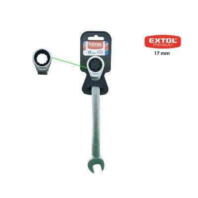 LLAVE COLA Y CORONA C/RATCHET 17 MM EXTOL
