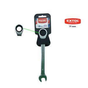 LLAVE COLA Y CORONA C/RATCHET 19MM EXTOL