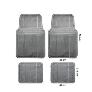 ALFOMBRA DE HULE 4 PCS GREY