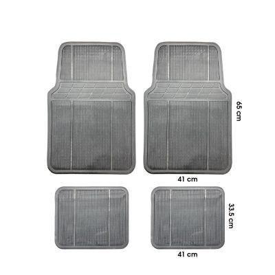 ALFOMBRA DE HULE 4 PCS GREY