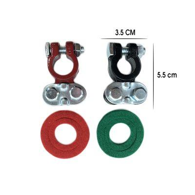 TERMINAL P/BATERIA 2 PCS PLOMO NEGRO ROJO SECURITY