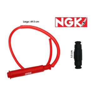 CABLE P/BUJIA DE MOTO NGK ROJO RECTO V1B