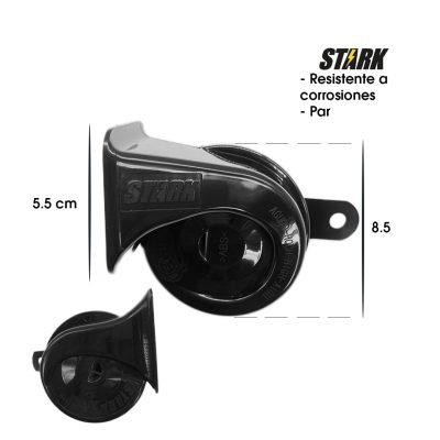 BOCINA CARACOL STARK 80MM 105-118DB 410/510HZ  A020096